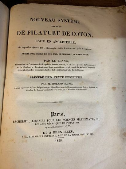 [LAINE ET COTON AU DÉBUT DU XIXe]
LE BLANC,...