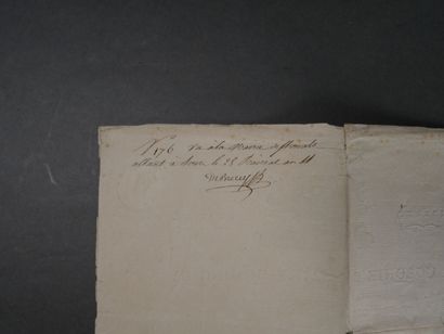 [Saint Domingue, Rochambeau] Passeport pour...