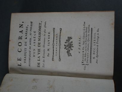 Savary, Le Coran.
Paris, Knapen & Onfroy,...
