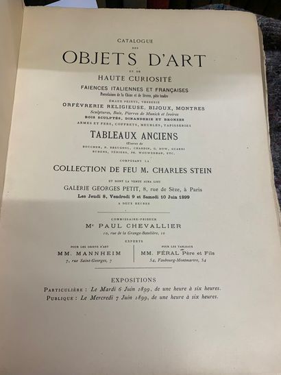 [4 IMPORTANTS CATALOGUES ILLUSTRÉS DE VENTE...