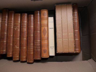 Lot d'environ 13 volumes dont Malte Brun,...