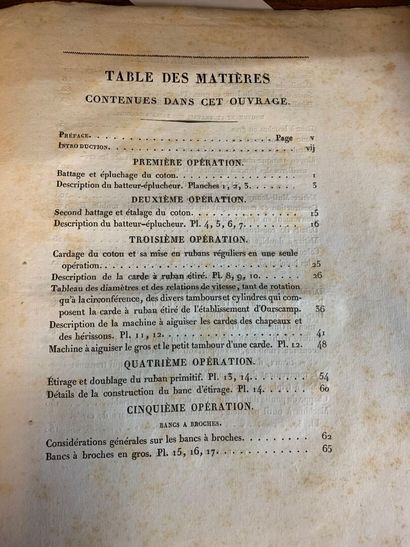 [LAINE ET COTON AU DÉBUT DU XIXe]
LE BLANC,...