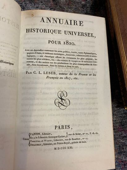 LESUR, Annuaires historiques universels pour...