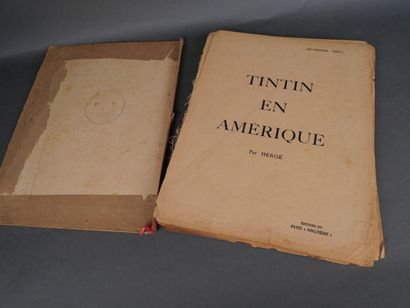 Tintin en Amérique, édition du petit vingtième,...