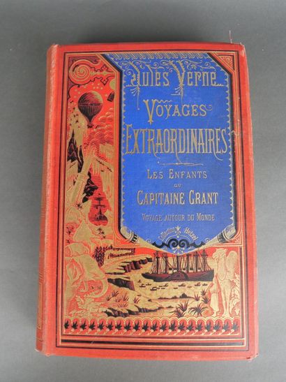 Jules Verne, Les enfants du capitaine Grant.
Cartonnage...