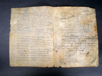 Acte de vente par Abel-François Poisson,...