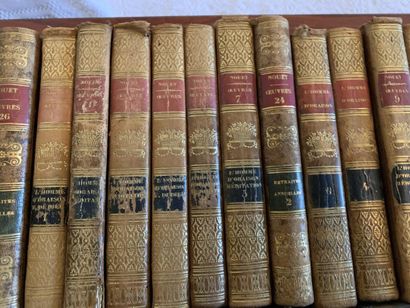 NOUET Père Jacques, 18 volumes in-12 en toile,...