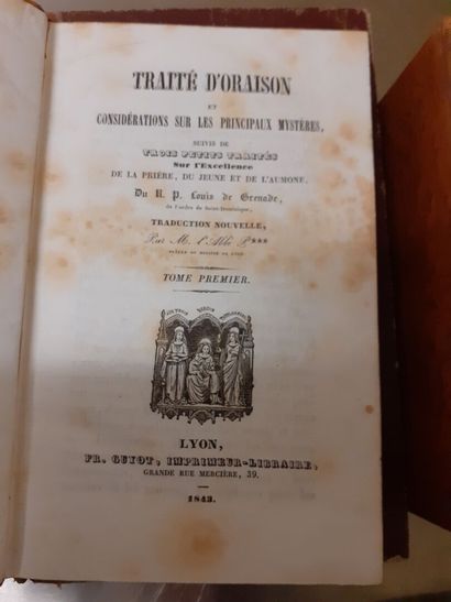 [RELIGIEUX DIVERS] 13 volumes reliés in-12...