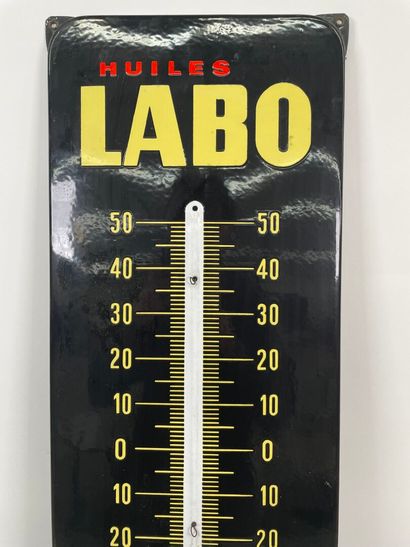 Baromètre LABO.
Plaque émaillée rectangulaire...