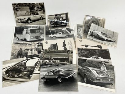 Lot de photos presse automobile (x19).