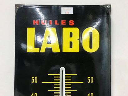 Baromètre LABO.
Plaque émaillée rectangulaire...