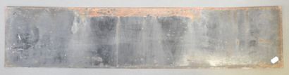 Plaque émaillée indicative routière. 
Lettrage...