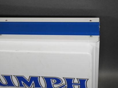 Enseigne lumineuse en plastique et métal...