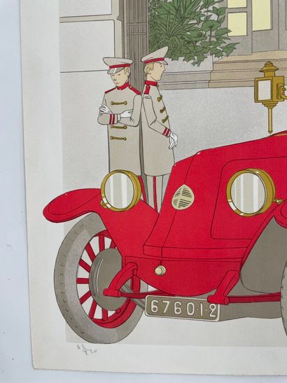 Denis Paul NOYER (né en 1940).
Face au Ritz.
Lithographie...