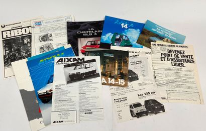 Lot de 13 brochures sur les voitures sans...