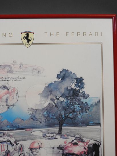 Poster CELEBRATING THE FERRARI - MEADOW.BROOK...