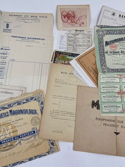 Lot de documents divers dont papiers entête,...