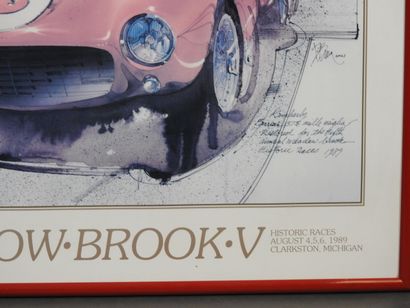 Poster CELEBRATING THE FERRARI - MEADOW.BROOK...