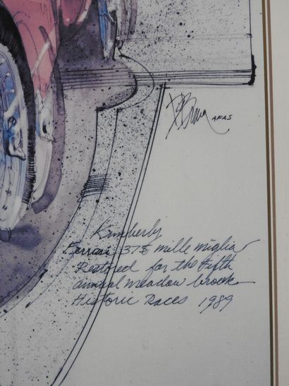 Poster CELEBRATING THE FERRARI - MEADOW.BROOK...