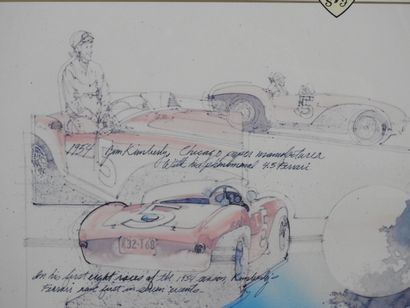 Poster CELEBRATING THE FERRARI - MEADOW.BROOK...