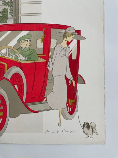 Denis Paul NOYER (né en 1940).
Face au Ritz.
Lithographie...