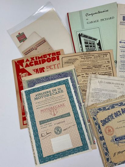 Lot de documents divers dont papiers entête,...