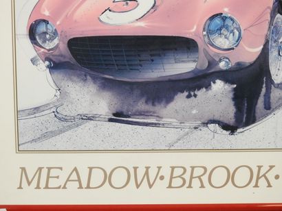 Poster CELEBRATING THE FERRARI - MEADOW.BROOK...