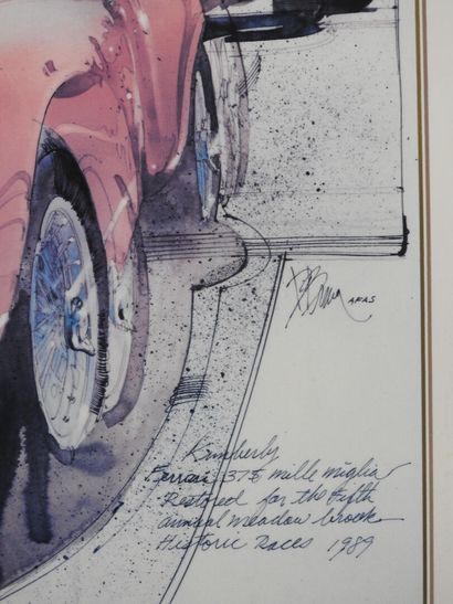 Poster CELEBRATING THE FERRARI - MEADOW.BROOK...