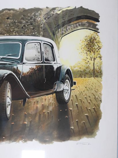 E. FRANCK.
Citroën Traction Avant.
Lithographie...