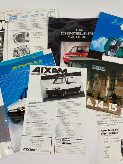 Lot de 13 brochures sur les voitures sans...