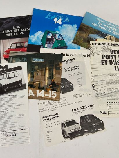 Lot de 13 brochures sur les voitures sans...