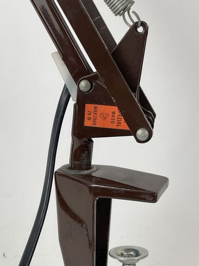 Lampe de bureau amovible à deux bras en métal...