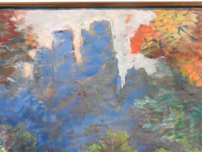 Jean Pierre FAVRE (1933-2020).
La forêt.
Huile...