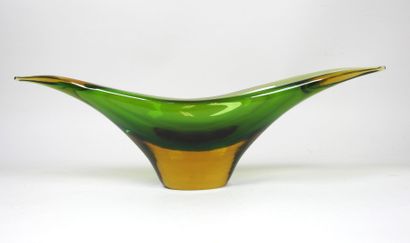 Véronèse SEGUSO (XXe) à MURANO.
Coupe oblongue...