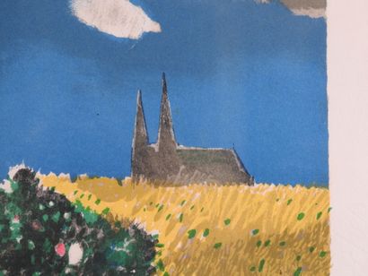 René GENIS (1922-2004).
Vue de la cathédrale...