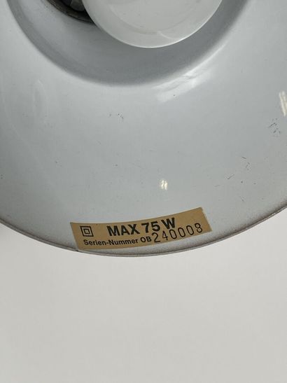 Lampe de bureau amovible à deux bras en métal...