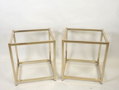 Paire de tables basses rectangulaires en...