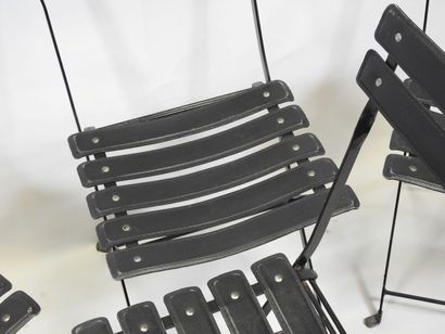 PAQUEBOT FRANCE/NORWAY.
Suite de quatre chaises...