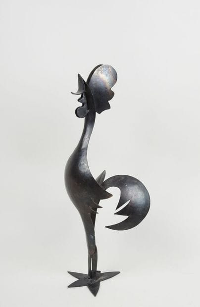 Coq chantant.
Sculpture en fer forgé.
Travail...