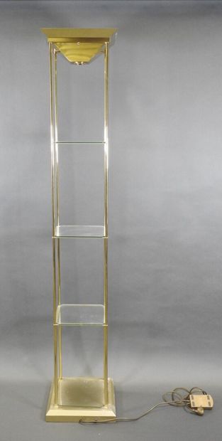 Lustrerie DEKNUDT.
Lampadaire allogène formant...