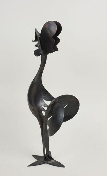 Coq chantant.
Sculpture en fer forgé.
Travail...