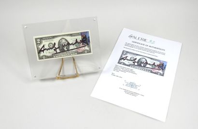 Andy WARHOL (1928-1987).
Billet de 2 dollars...