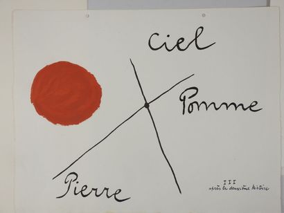 Joan MIRÓ (1893-1983) et Lise HIRTZ : Il...