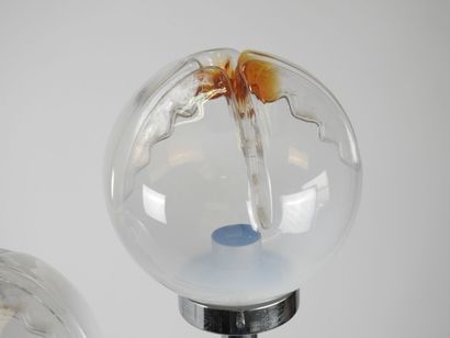 MAZZEGA MURANO.
Lampadaire à cinq lumières,...