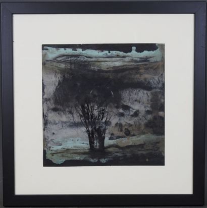 Jean-Gilles BADAIRE (né en 1951).
L'arbre.
Huile...