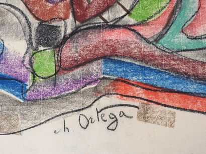 Charles ORTEGA (1925-2006).
Composition aux...