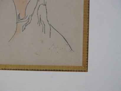Jules PASCIN (1885-1930).
Femme au chapeau,...