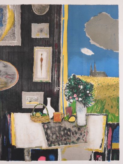 René GENIS (1922-2004).
Vue de la cathédrale...