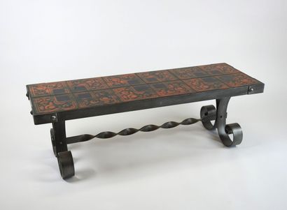 Table basse rectangulaire à structure en...