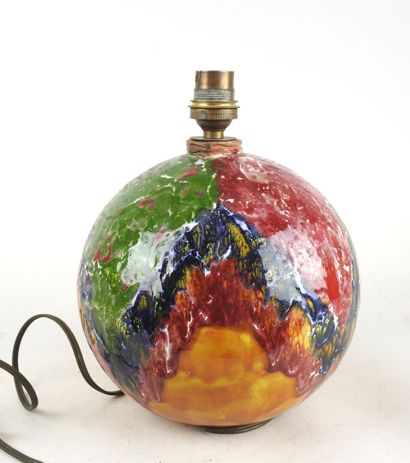Raymond RAFFOUR (1901-1988).
Lampe boule...
